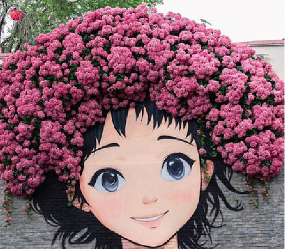 河口墙体彩绘-网红墙打卡