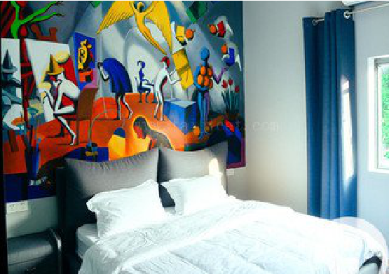 河口对于酒店的墙体彩绘而言更注重哪些方面?