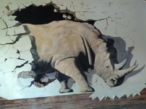 河口在墙绘中，如何绘制3D效果？