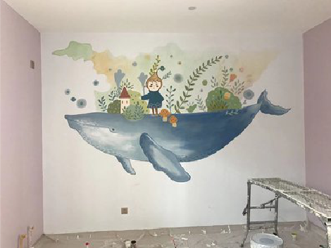 河口手绘墙的特点及优势。