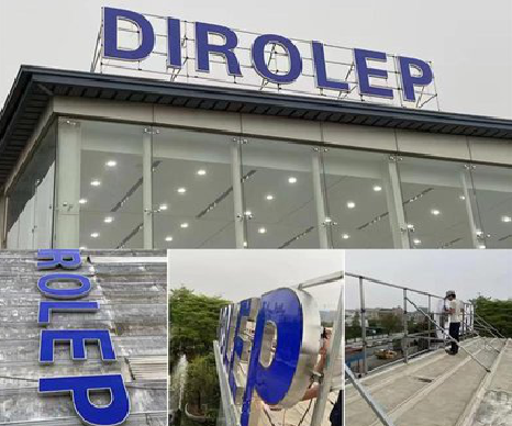 河口楼顶发光字安装的注意事项。